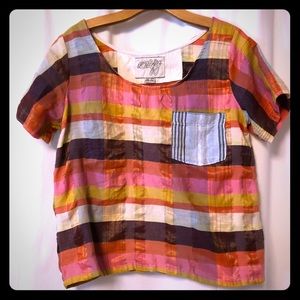 Ace&jig Pier pocket tee in spectrum